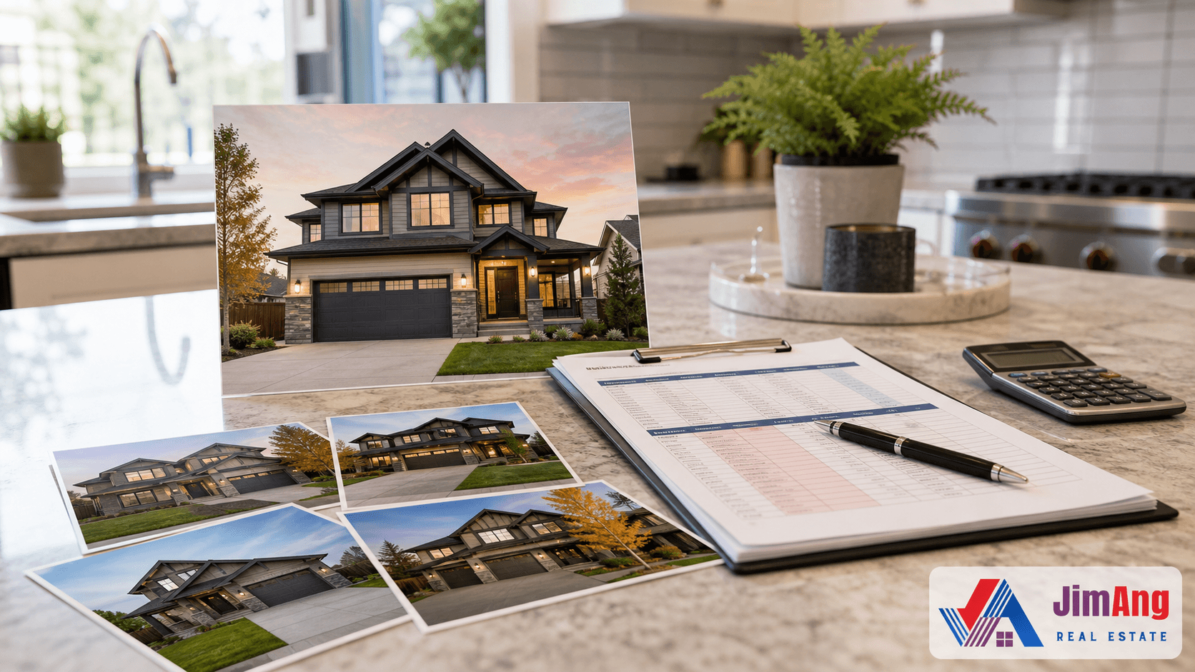 Calgary home with a valuation worksheet and property assessment documents